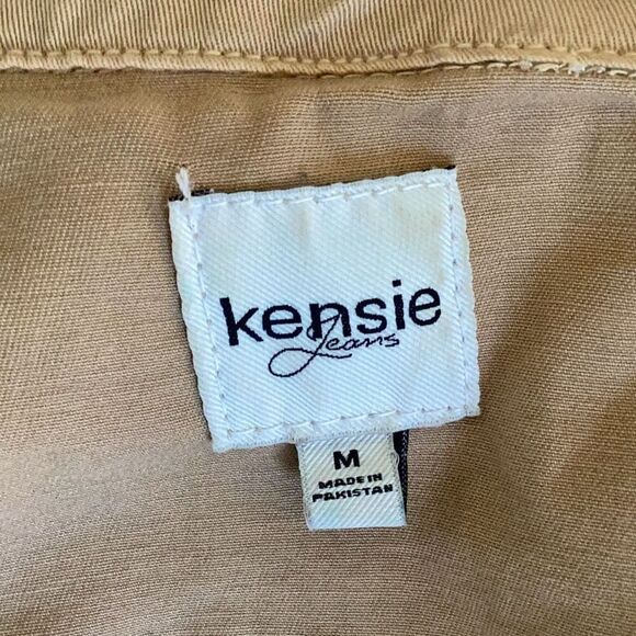 Kensie Jeans Lightweight Zip Up Utility Jacket Stretch Women’s Medium - Picture 7 of 7